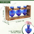 Plant Terrarium Propagation Stations Faith Hope Love Hydroponics Home Garden Decoration Gift for Women with Wooden