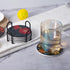 Staruby Set 6 4 Inch, Coasters Absorbent Ceramic Coaster Drink Coasters with Cork Back Beautiful Artistic Flowers