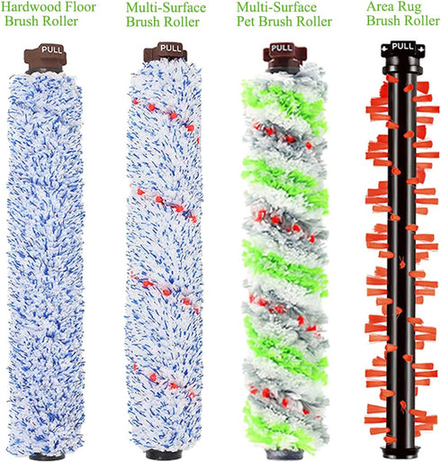 Replacement Parts for Bissell CrossWave 1785 2306 2551 Series - 1 Set Pet & Multi Surface Brush Rolls and 2 Pack Filters