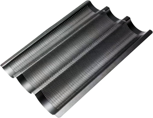 Non-Stick Baguette Tray - French Bread Pan in Carbon Steel