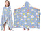JOPJOLIW Clouds Hooded Beach Towel for Kids, Blue Sky Hooded Towels for Toddlers