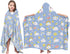 JOPJOLIW Clouds Hooded Beach Towel for Kids, Blue Sky Hooded Towels for Toddlers