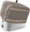 Country Star Berry Black Buffalo Plaid Toaster Dust Cover, Soft Washable 2 Slice, Pockets for Small Appliance Protection