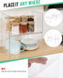 Sahasea Set 4 Countertop Acrylic Cabinet Organizer, of Clear Shelf Organizer for Kitchen Pantry Organizers and Storage