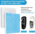 Lemige 4 Pack HFT600 Humidifier Filters T Compatible with Honeywell Humidifier HEV615 and HEV620, Compare to part HFT600T HFT600PDQ, Upgraded HFT600PF1 Replacement Wicking Filter T