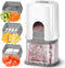 KEOUKE Multifunctional Vegetable Chopper White - 3 Interchangeable Blades Potato French Fry