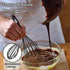 Anaeat 8.5" Silicone Balloon Whisk - Heat Resistant Kitchen Whisks for Whisking, Cooking, Baking (Black)
