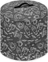 Dust Cover for 3 Quart Instant Pot, Easy Clean Pressure Cooker Cover with Pocket for Home Decor (Coffee Time Black)