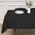 sancua Rectangle Tablecloth, 70 x 90 Inch Stain and Wrinkle Resistant Washable Polyester Table Cover (Black)