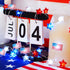 Libreath 4th 13FT 40LED of July Decorations Red White and Blue Star American Flag Lights Fairy String Lights Battery