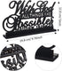 Jetec Inspirational Table Art with Positive Sign 'God All Things Are Possible' Home Decoration, Motivational Wooden