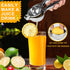 Premium Lemon Squeezer, Large Heavy Duty Handheld Juicer for Lemon, Stainless Steel Manual Citrus Press
