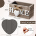 Set 6 Patelai of Wooden Heart Coasters House Warming Gifts New Home White Elephant Gifts for Adults Funny Farmhouse