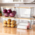 ALANSON 2 Pack Multi-Function Storage Boxes with Bamboo Lids, Trash Bag Organizer, Suitable
