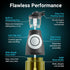 Set 2 Oil and Vinegar Dispenser - Glass Olive Oil Cruet Bottles with Measuring Cup - Non-Drip Kitchen Dispenser