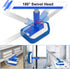 Lalafancy Bathroom Scrubber: 46'' Long Extendable Handle 2-in-1 Tub & Tile Cleaning Brush with Interchangeable Head