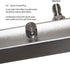 13 Inch 45-Degree 4000 Hourleey Pressure Washer Undercarriage Cleaner, Undercarriage Water Broom with Extension Wand