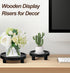 LINGXIANSENG 3 5/6/8" Pcs Wooden Risers for Display, Round Wood Riser Plant Stand Pedestal Stand, Flower Pot Holder