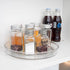 Puricon 2 Pack Clear Lazy Susan Turntable Organizer, 12 Inch & 9.25" Plastic Rotating Tray for Kitchen
