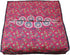 24" 24" INDIAN CRAFT CASTLE Red Peacock Mandala Barmeri Large Floor Pillow Cover Cushion Meditation Seating Ottoman