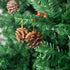 Whaline 25 Pcs Christmas Pine Cones Decoration with String, Natural Rustic Pinecones Bulk Ornaments for Crafting