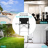 41'' 400LBS Tall Directors Chair, Portable Makeup Artist Chair with Side Table, Tall Folding Chair for Camping, Home