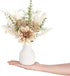 12.5" Mkono Small Artificial Flowers in Ceramic Vase Centerpieces Coffee Table Decor, Silk Flower Arrangements for Home