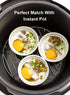 LE TAUCI Ramekins - 4 OZ Oven Safe, Creme Brulee Ramekins, Pudding Custard Cups, Set of 6, White