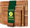 Acacia Wood Cutting Boards for Kitchen Set of 3, Chopping Board with