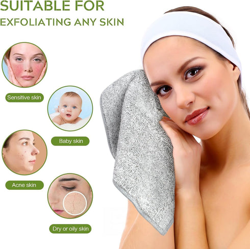 12Inch 12Inch SINLAND Microfiber Face Cloths Highly Absorbent Washcloths Soft Feel Fingertip Towels Multi-Purpose Wash