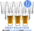YULEER Shot Glasses - 2oz Clear Heavy Base Shot Glass Set, 12 Pack Shooter Glass for Spirits & Liquors