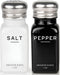 Brighter Barns Farmhouse Salt and Pepper Shakers Set, Rustic Vintage Glass Shakers with Stainless Steel Lids for Kitchen