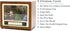 MOMENTS IN TIME 5.5 8 Retro Radio with Santas Home Scene LED Lighted Musical Christmas Dcor, Animated Moving Tree