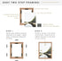 MCS Floating Frame with Canvas, Art Frames for Canvas Paintings with Adhesive Fasteners, Walnut Woodgrain, 8 x 10 Inch