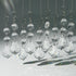 10pcs Crystal Sun Catcher, 38mm Clear Maple Leaf Crystal Chandelier Prism Pendant