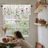 Floral Kitchen Curtains Valances, Wildflowers Spring Watercolor Flower Plants, 42" W x 12" L