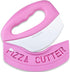 Premium Pizza Cutter Food Chopper, Super Sharp Stainless Steel Rocker Slicer with Protective Sheath, Dishwasher Safe