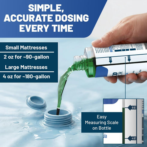 Escentile 2X 8 OZ Concentrated Waterbed Conditioner Made in USA pH Neutral & Vinyl Safe Formula Keeps Water Fresh