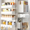 Magnetic Spice Rack for Refrigerator,8 Pack Magnetic Shelf,Fridge Magnet Organizer with Paper