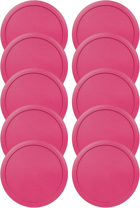 Replacement Lid for Pyrex 4" Storage Plastic Cover 1 Cup Bowl 7202-PC Fuchsia (10-Pack) by MRX Solutions