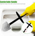 Bath Elements Set Toilet Bowl Brush for Bathroom with Holder | Modern Chic Designs Toilet Cleaner with Hidden Brush