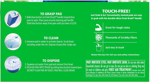 8 Pack Fresh Toilet Brush Refills