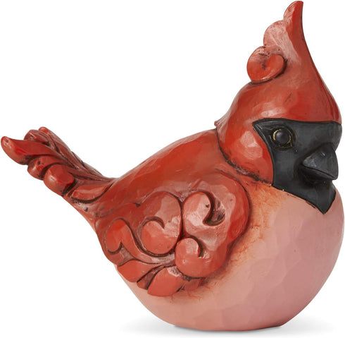 Enesco Jim Shore Heartwood Creek Cardinal Bird Figurine, 4.49 Inch, Red, Luck in The Air Design