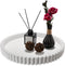 Handmade 12in Decorative Tray for Coffee Table Tray Decor, White Wooden Decorative