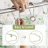 Amazer Set of 12 Rust-Resistant Metal Shower Curtain Rings, Matte Nickel Hooks for Bathroom Shower Rod