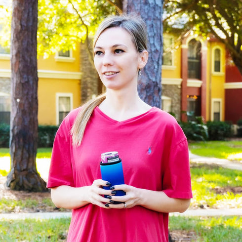 TahoeBay Ombre Cooler Sleeves for Cans and Bottles, Memory Foam, 4-Pack for 16oz Can