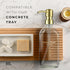 MaisoNovo Hand Soap Dispenser for Bathroom - 16.9 fl oz Clear Glass with Gold Pump