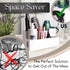 Acrylic Hair Tool Organizer, Hair Dryer Holder for Bathroom Countertop, Vanity Caddy Storage for Accessories