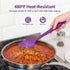 U-Taste Heat Resistant Silicone Spatula - 480ºF Food Grade Kitchen Baking Bowl Scraper - 4 Pcs Colorful