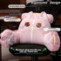WQHSXXIA Cute Kitty Rest Reading Pillow for Adults, Kawaii Soft Lumbar Pillows Rest Cushion with Washable Cover